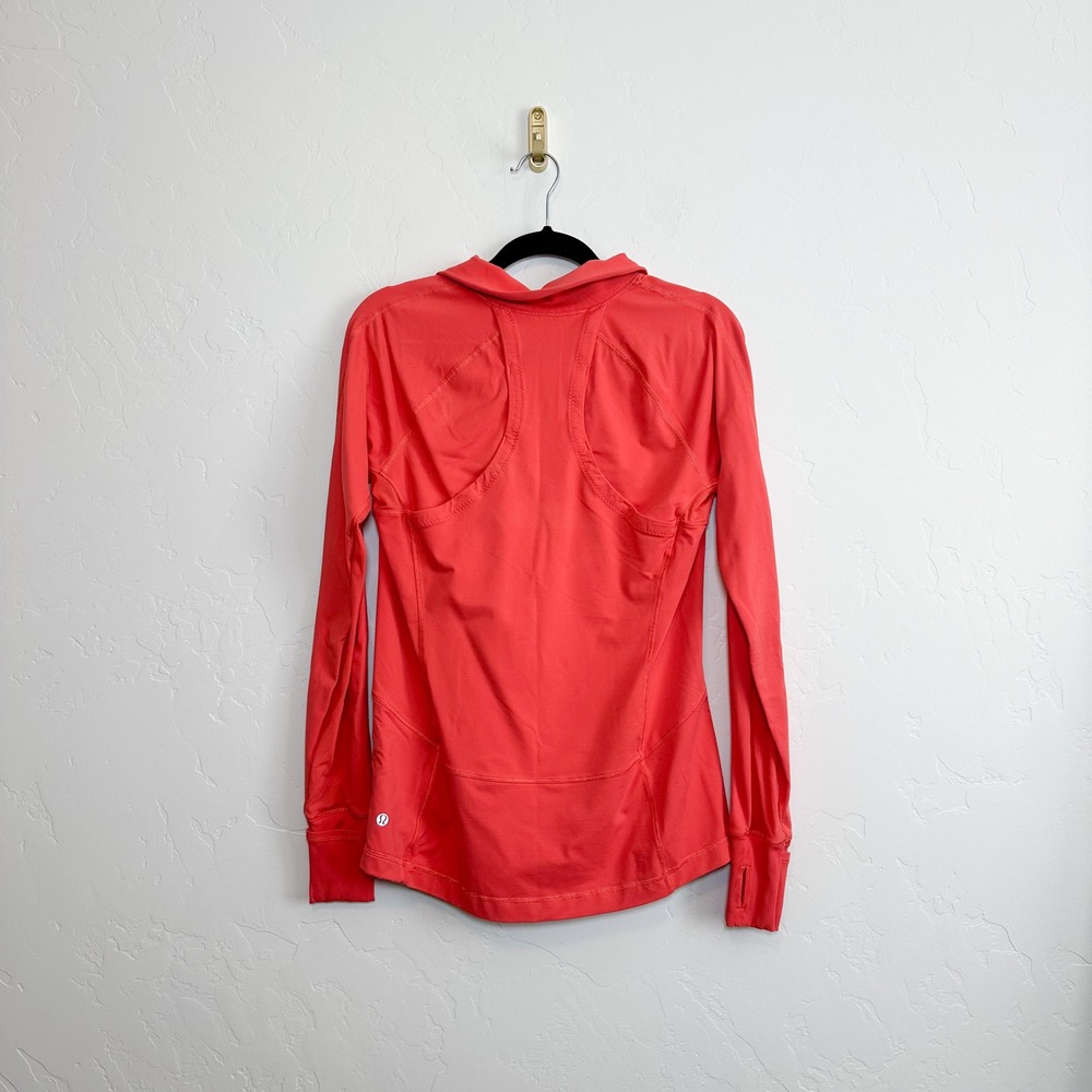 Lululemon | Race With Grace 1/2 Zip II Base Layer Athletic Jacket in Atomic Red - Picture 6 of 10